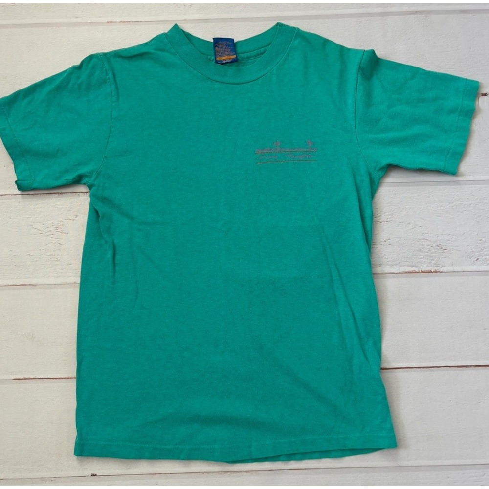 Vintage Ocean Pacific Men's Single Stitch Surf Beach Graphic T-shirt Small - Picture 2 of 7